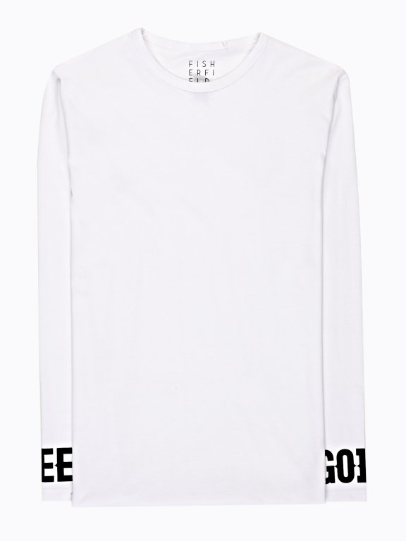 Jersey t-shirt with sleeve print