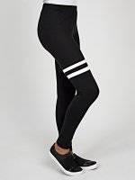 Leggings with printed stripes