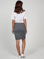 Marled mini skirt