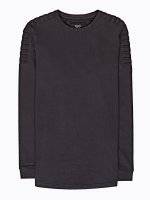 Longline sweatshirt with shoulder detail