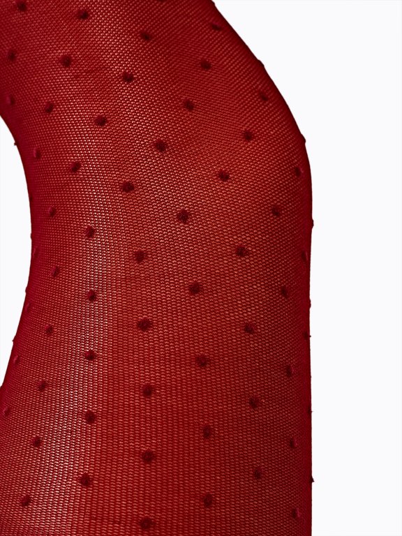 Polka dot pattern tights