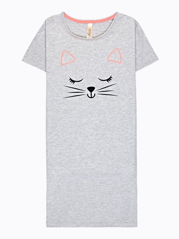 Pyjama t-shirt with print