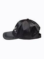 Satin snapback with embroidery