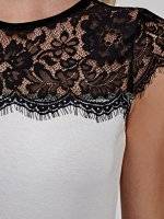 Top with lace detal