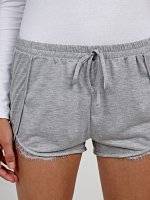Pyjama shorts with lace detaill