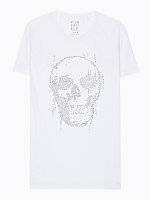 T-shirt with stone skull