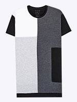 Longline paneled t-shirt