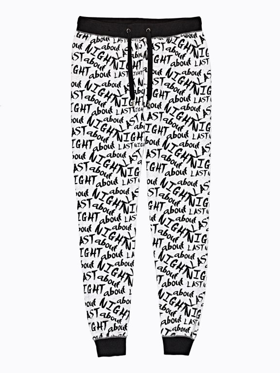 Printed sweatpants
