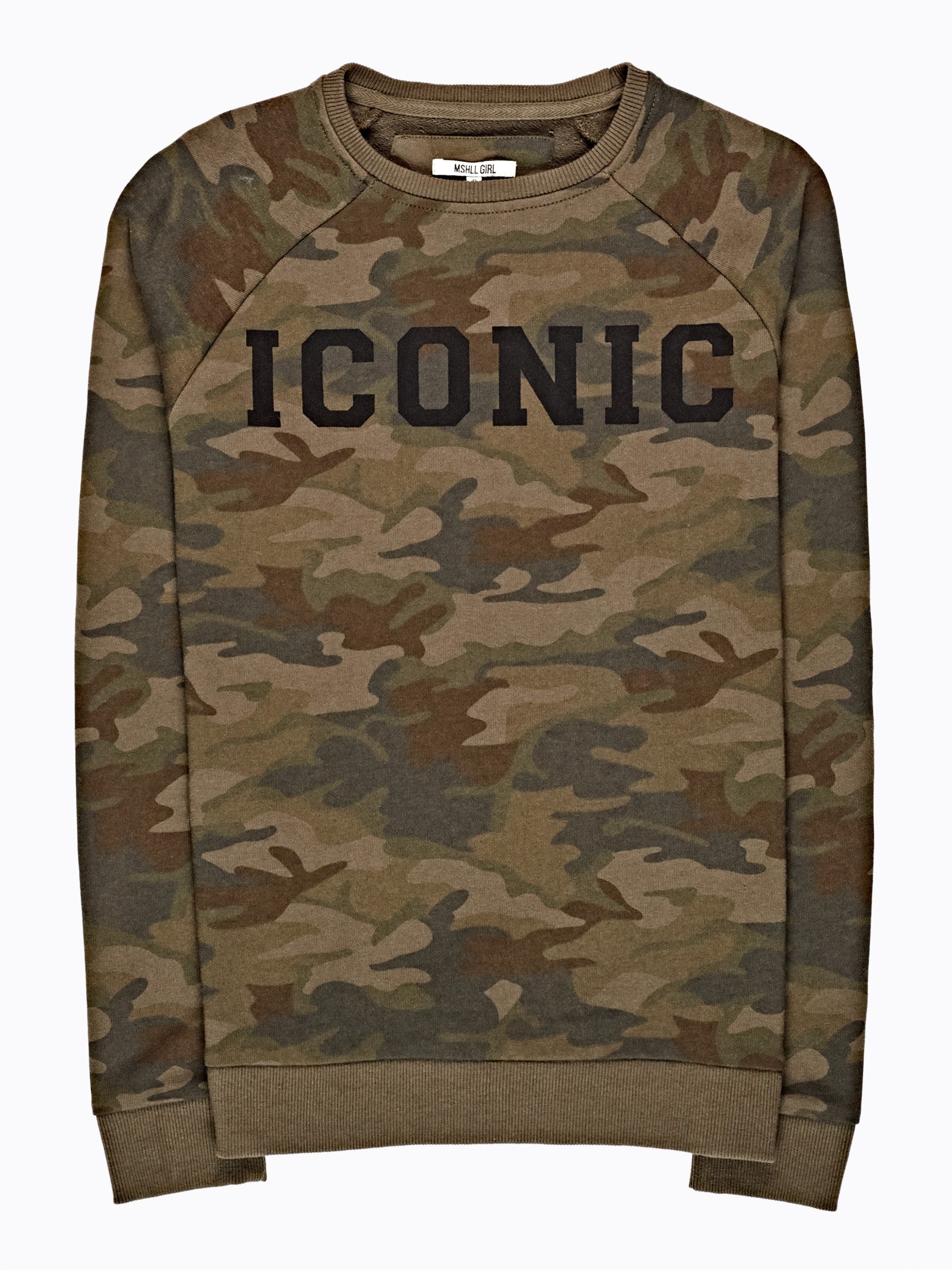 Military hot sale print sweatshirt