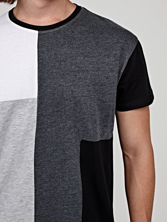 Longline paneled t-shirt