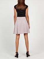 Marled a-line skirt