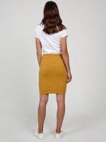 Marled mini skirt with pockets