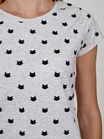 Kitty print t-shirt