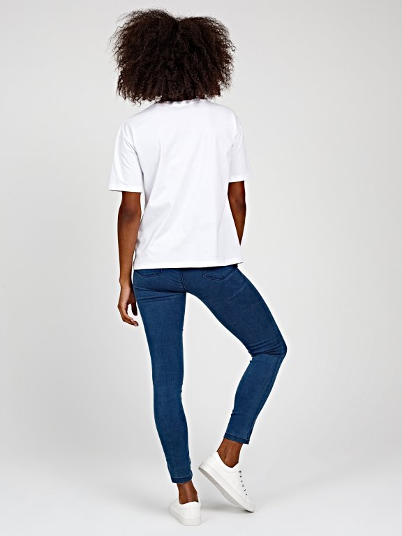 Basic high-waisted skinny jeans