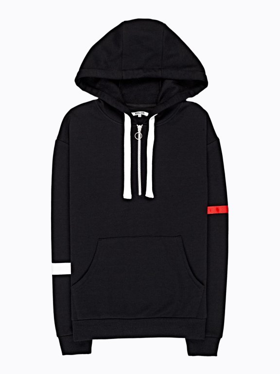 Hoodie with tapes