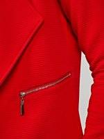 Crop blazer with zippers