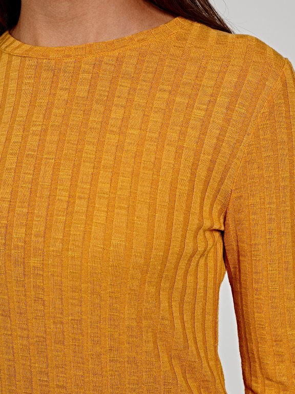 Basic rib-knit jumper