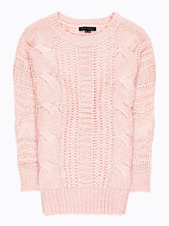 OVERSIZED CABLE-KNIT JUMPER