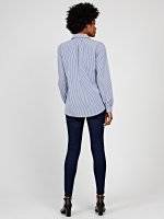 Striped shirt with emroidery