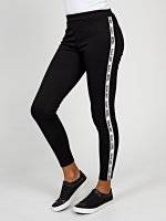 Leggings with printed side tape