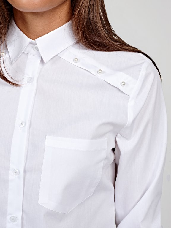 Classy shirt with pearls