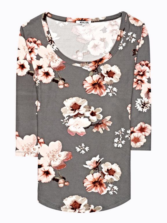 Floral print top
