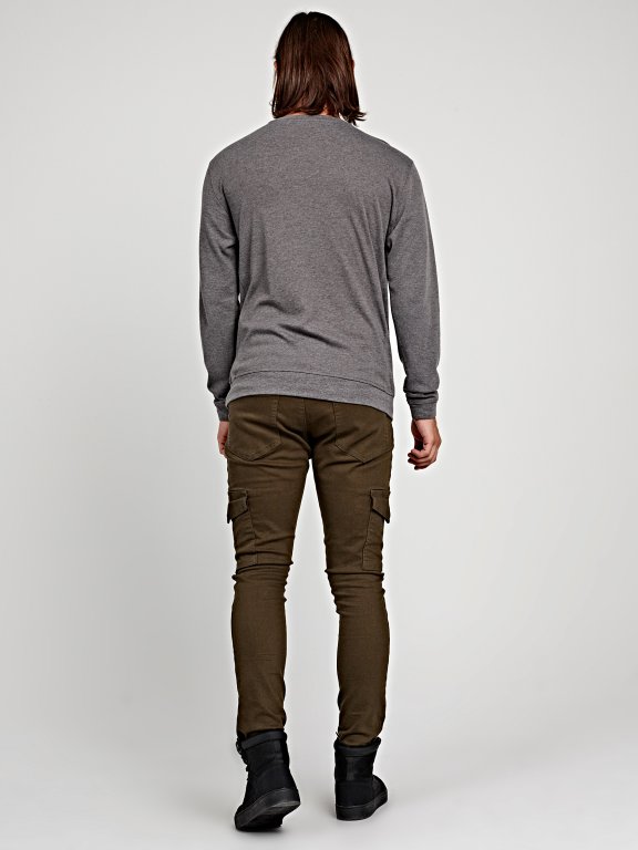 REGULAR FIT T-SHIRT WITH LONG SLEEVE