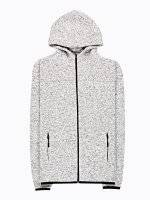 Zip-up fleece hoodie
