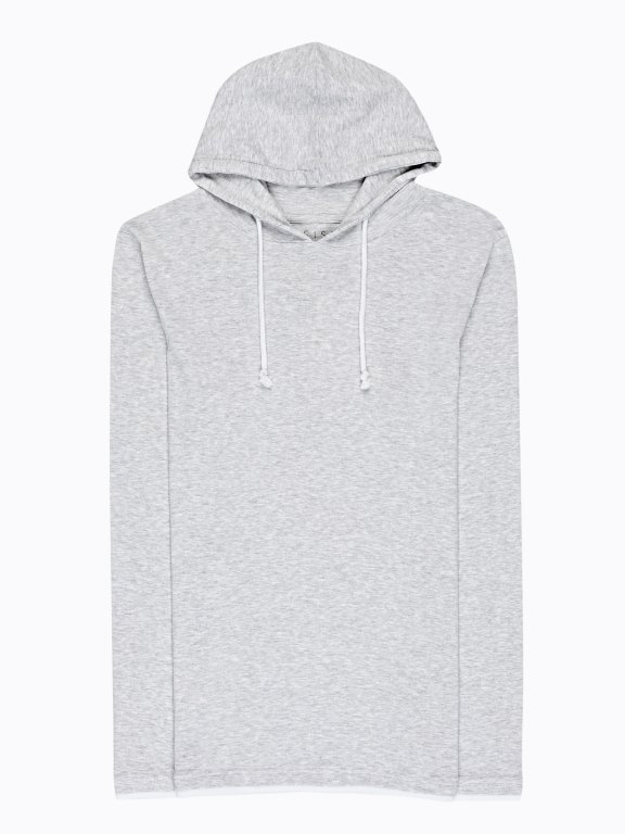 HOODED T-SHIRT WITH LONG SLEEVE