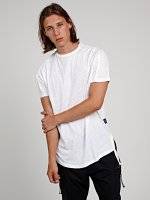 Longline t-shirt with side tapes