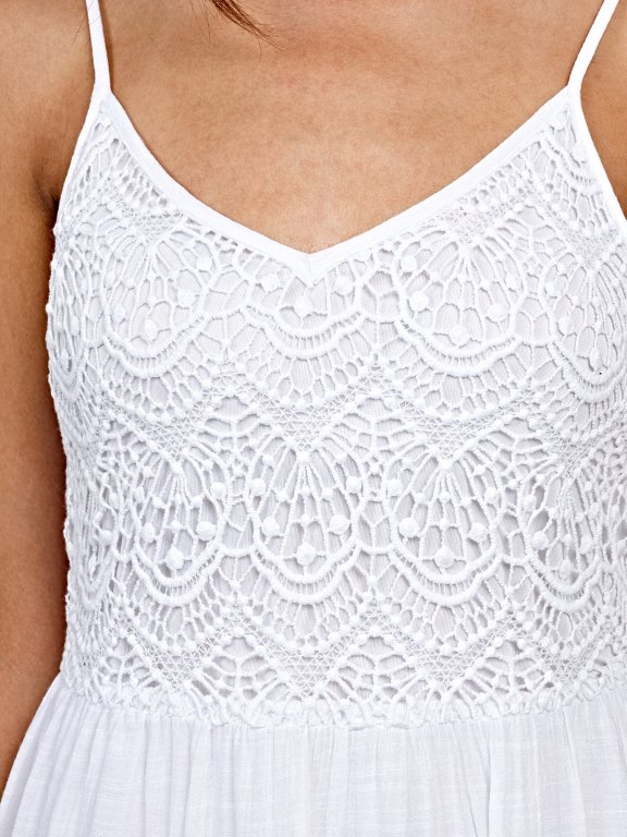 Strappy dresswith crochet details