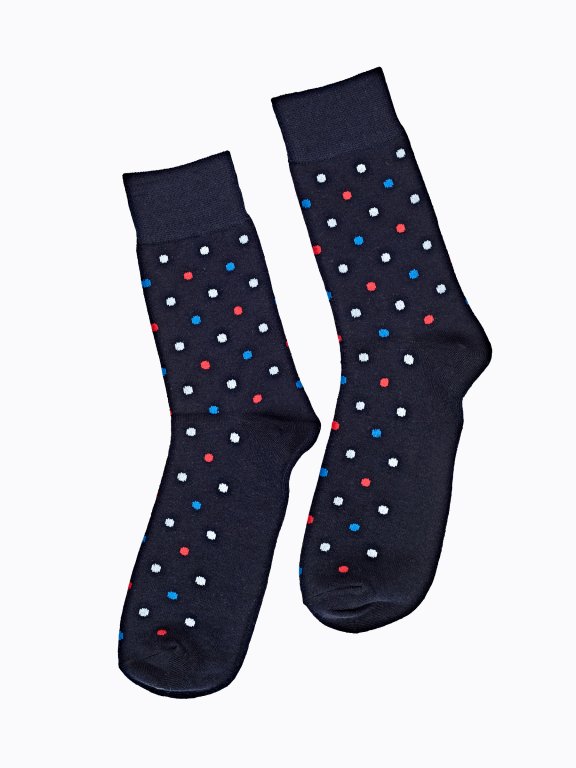 Dotted crew socks