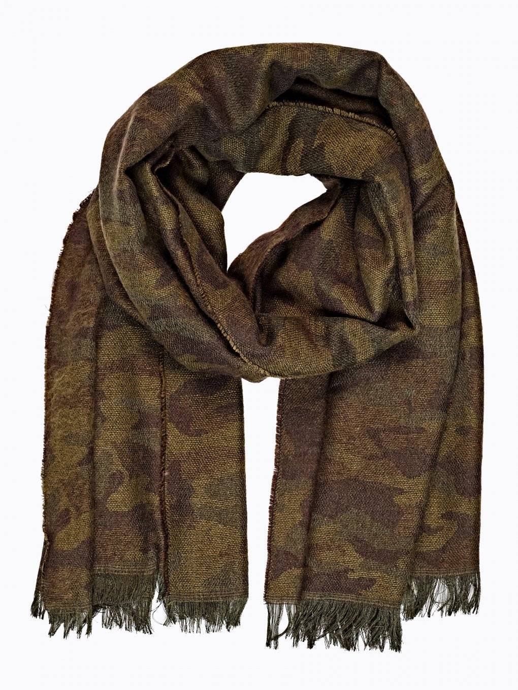 Camo pattern scarf