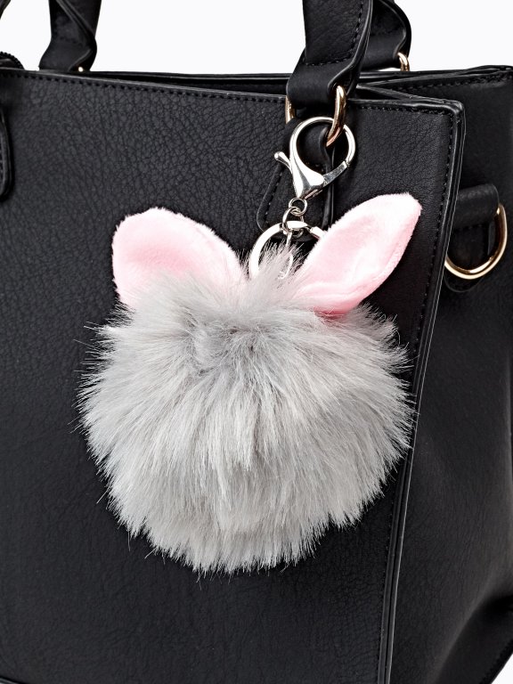 POMPOM KEY RING WITH EARS