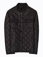 Quilted light padded jacket with stand up collar