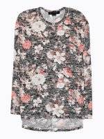Oversized floral print jumper