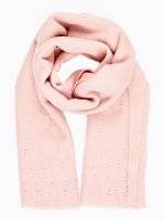Soft scarf with pearls