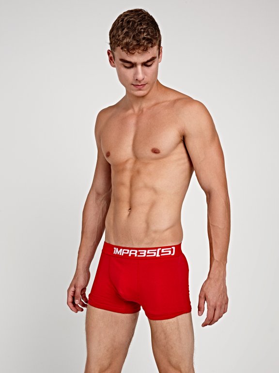 Boxers with print on waistband