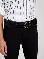 Faux horsehair waist belt