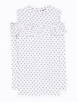 Cold-shoulder polka dot print top with ruffle