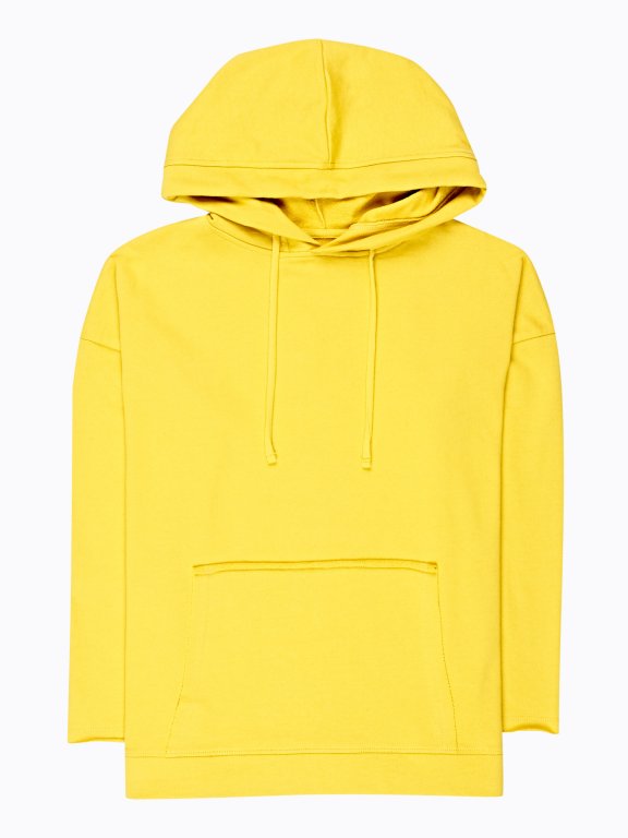 Boyfriend hoodie with raw details
