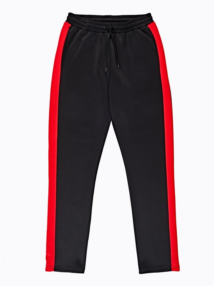 STRAIGHT SLIM TROUSERS WITH CONTRAST SIDE STRIPE