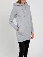 Longline hoodie with side pockets