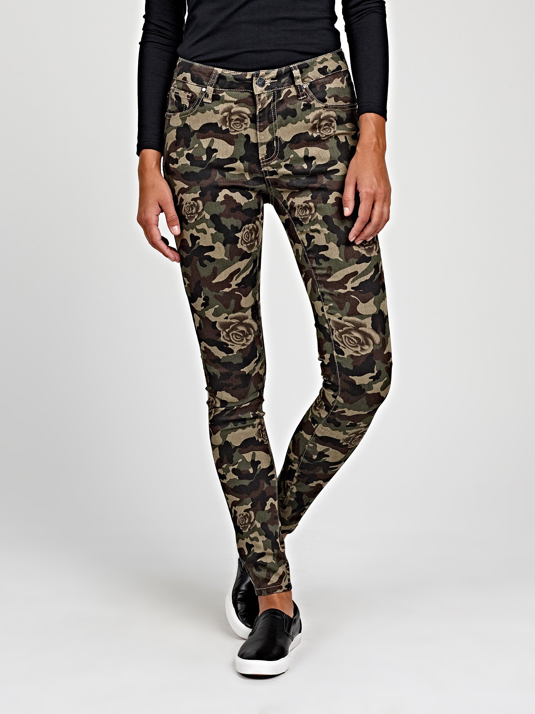 green camo trousers womens