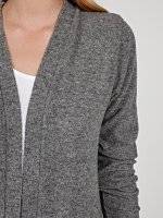 Longline knitted blazer