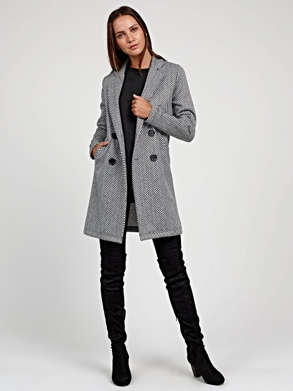 Double breasted duster coat