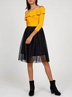 Tulle skirt with glitter dots