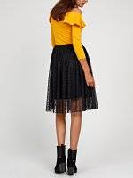 Tulle skirt with glitter dots