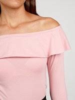 OFF-THE-SHOULDER RUFFLE TOP