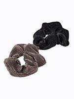 2-pack pleated rubber bands set